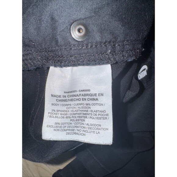 Nike SB Pants Mens 28x30 Skateboarding Cotton Stretch Black Outdoor Casual - Picture 7 of 7